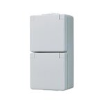 Jung 622 W AP/WD-Doppel-Steckdose senkrecht