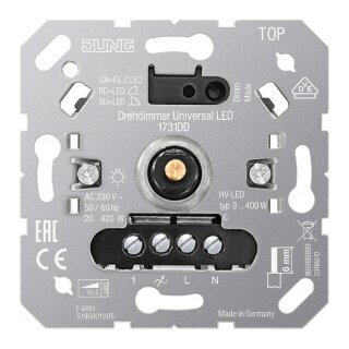 Jung 1731DD Drehdimmer UNI LED 3-100W 20-420W/VA