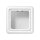 Jung CD 581 A WW Aufputz-Kappe 1f mit Rahmen