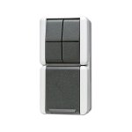 Jung 875 W IP44 WG 800 AP/WD Steckdose mit Serienschalter