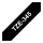 Brother TZe-345 Schriftband 18mm x 8m, weiß auf schwarz, selbstklebend