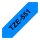 Schriftband TZe-551 (lam.) Schwarz auf Blau 24mm x 8m