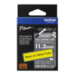 Brother HSe-631E Schrumpfschlauch schwarz auf gelb (11,2 mm)