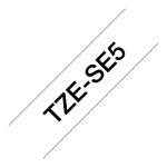 Schriftbandkassette Brother 24mm weiß/schwarz TZe-SE5