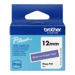 Schriftband Brother 12mmx4m weiß/lila BTAG-F35