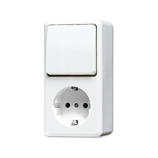 Jung 676 A WW AP-Wechselschalter mit Schuko