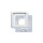 Jung CD 681 WU WW UP/WD-Abdeckrahmen 1f mit Dichtflansch