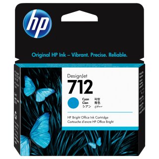 HP Tinte 3ED67A / 712 Cyan