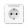 Jung CD1520NAWW SCHUKO Steckdose mit Schriftf.
