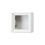 Jung LS 581 A WW Aufputz-Kappe 1fach 81x81x47mm alpinweiss