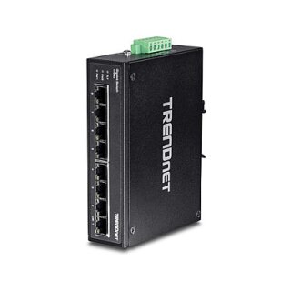 TRENDnet TI-G80 8-Port Gehrteter Industrieller Gigabit DIN-Rail Switch