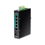 TRENDnet TI-PG541i 6-Port Switch PoE+ Industrial Gigabit...