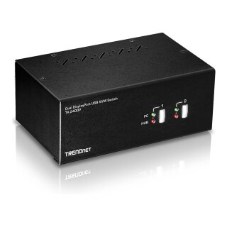 TRENDnet TK-240DP DisplayPort KVM Switch, 2-Port Dual Monitor