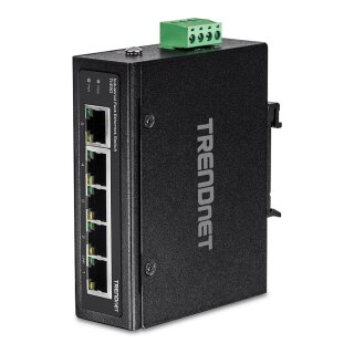 TRENDnet TI-E50 Industrial Fast Ethernet DIN-Rail Switch 5-Port