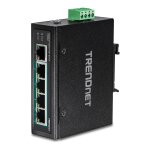 TRENDnet 5-Port Industrieller Gigabit PoE+ DIN-Rail-Switch