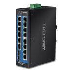 TRENDnet TI-G162 16-Port DIN-Rail Switch Industrial Gigabit