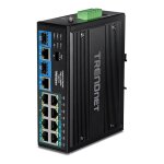 TRENDnet TI-BG104 10 Port Rail Switch, Industrial Gigabit...