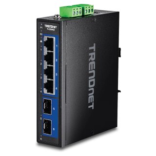 TRENDnet TI-G5062 Industrial DIN-Rail Switch 6-Port 2.5G mit 10G SFP+ Ports
