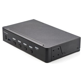STARTECH.COM 4 Port HDMI KVM-Switch - 4K 60Hz Ultra HD HDR - HDMI 2.0 KVM Umschalter - HDCP 2.2 EDID Audio