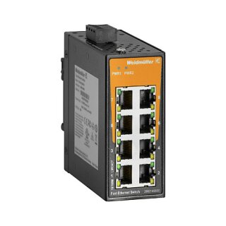WEI IE-SW-EL08-8TX Netzwerk Switch, unmanaged Fast Ethernet Anzahl Ports: 8x RJ4