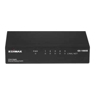 Edimax GS-1005E Gigabit Ethernet 5 Ports Desktop Switch,Metal Gehuse