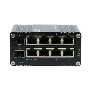 EXSYS EX-62035M-SFP 10-Port Industrial Gigabit Mini Switch, Web Managed