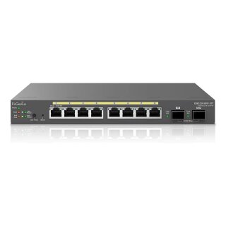 Engenius Switch 8-port GbE PoE.af/at(+) 130W, 2xSFP