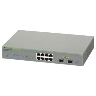 ALLIED Gigabit webSmart switch 8x 10/100/1000TX + 2x SFP ports EU Power Cord