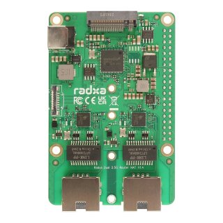 RADXA Dual 2.5GBit Router Hat, M.2, Raspberry 5, Radxa