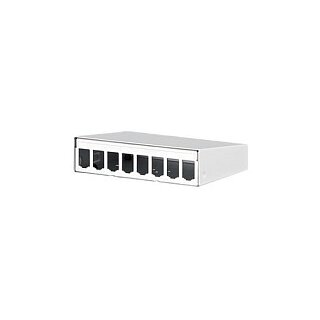 METZ CONNECT Modul AP-Gehuse 8 Port reinweiss RAL9010