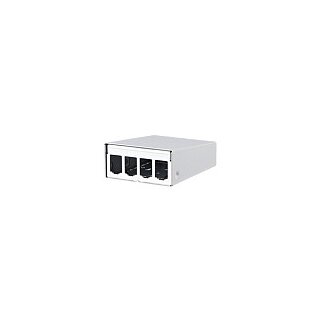 METZ CONNECT Modul AP-Gehuse 4 Port reinweiss RAL9010