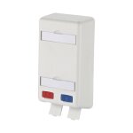 Modul Anschlussdose APFL 2 Port leer reinwei