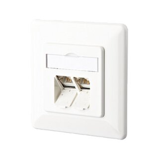 METZ CONNECT E-DAT C6A 2 Port UP reinweiss