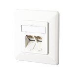 METZ CONNECT E-DAT C6A 2 Port UP reinweiss