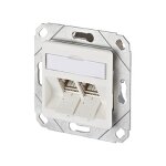 Anschlussdose C6Amodul 2 Port 270 UPk reinweiss