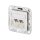 Anschlussdose C6Amodul 2 Port 270 UPk reinweiss