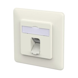 METZ CONNECT Anschlussdose E-DAT C6A IDC 1 Port UP reinwei