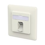 METZ CONNECT Anschlussdose E-DAT C6A IDC 1 Port UP reinwei