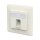 METZ CONNECT Anschlussdose E-DAT C6A IDC 1 Port UP reinwei