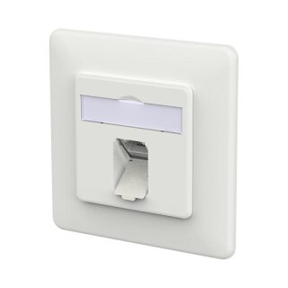 METZ CONNECT Anschlussdose E-DAT C6A IDC 1 Port UP verkehrswei