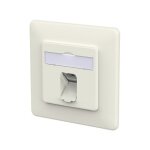 METZ CONNECT Anschlussdose E-DAT C6A LSA++ 1 Port UP reinwei