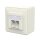 METZ CONNECT Anschlussdose E-DAT C6A LSA++ 2 Port AP reinwei