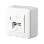 METZ CONNECT Anschlussdose ISO/IEC Cat.6A E-DAT 2 Port AP...