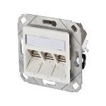 METZ CONNECT Anschlussdose ISO/IEC Cat.6A Modul 3 Port...