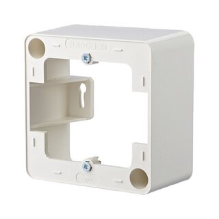 METZ CONNECT Aufputzrahmen 85x85x43mm 1fach reinweiss
