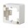 METZ CONNECT Aufputzrahmen 85x85x43mm 1fach reinweiss