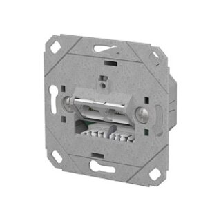 METZ CONNECT Anschlussdose E-DAT C6A LSA++ 2 Port UP0 metallisch