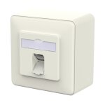 METZ CONNECT Anschlussdose E-DAT C6A IDC 1 Port AP reinwei