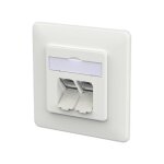 METZ CONNECT Anschlussdose E-DAT C6A IDC 2 Port UP...