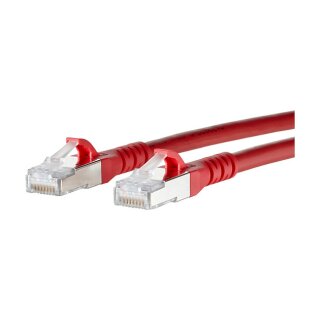 METZ CONNECT Patchkabel S/FTP Cat.6A rot 3,0m